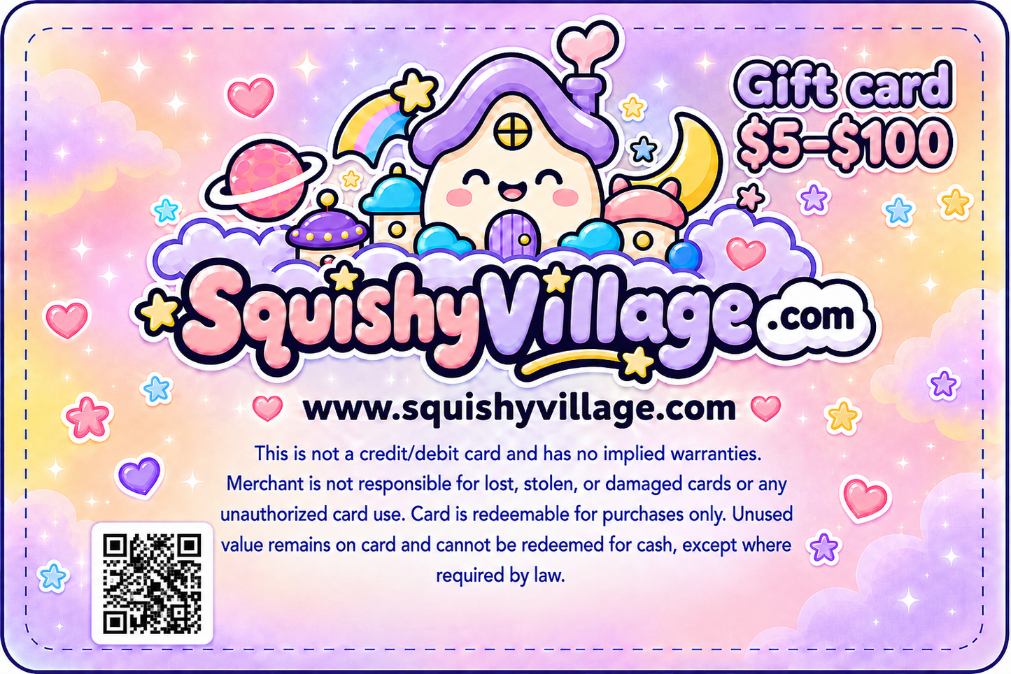 - SquishVillage.com Gift Cards -