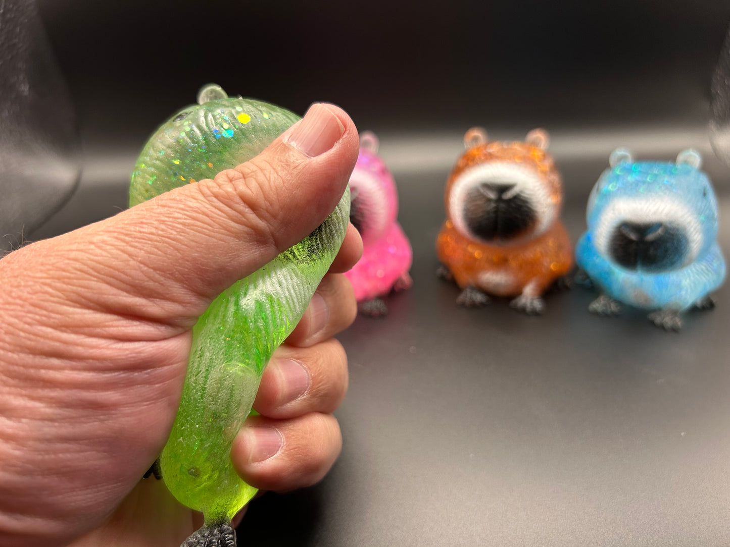 Capybara Glitter Squishy #1 One Random Color
