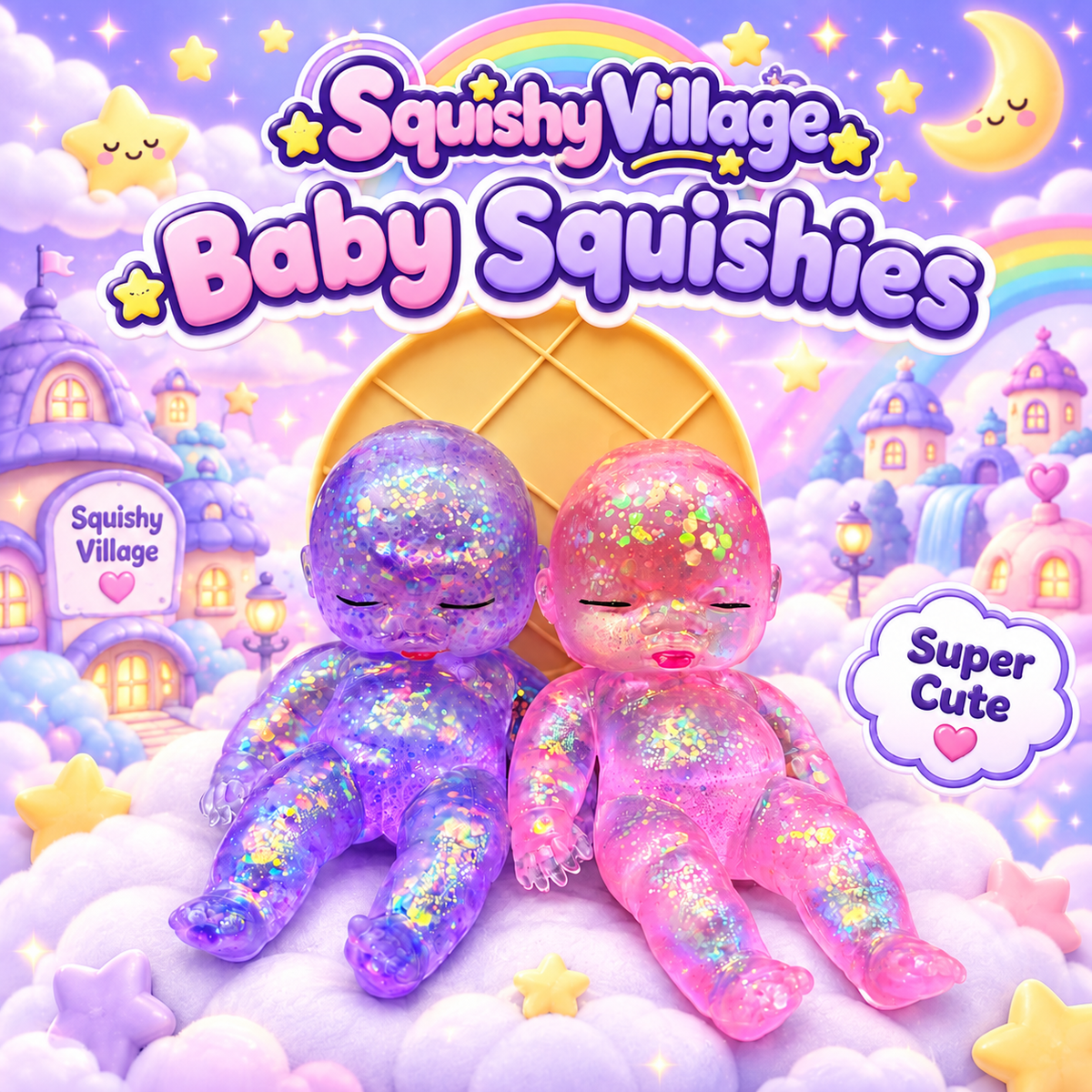 Glitter Baby Squishy – Random Color
