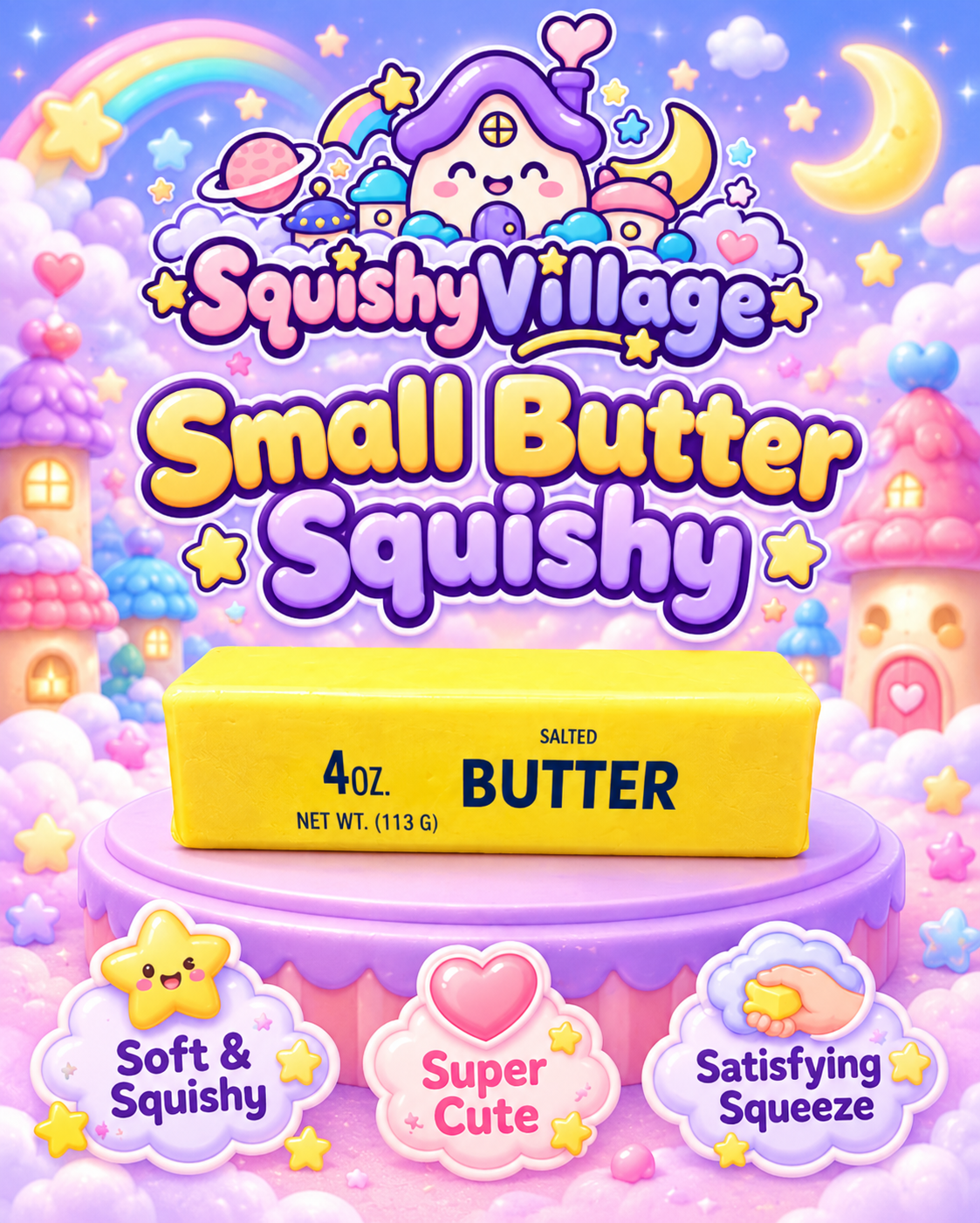 Small Butter Foam Squishy