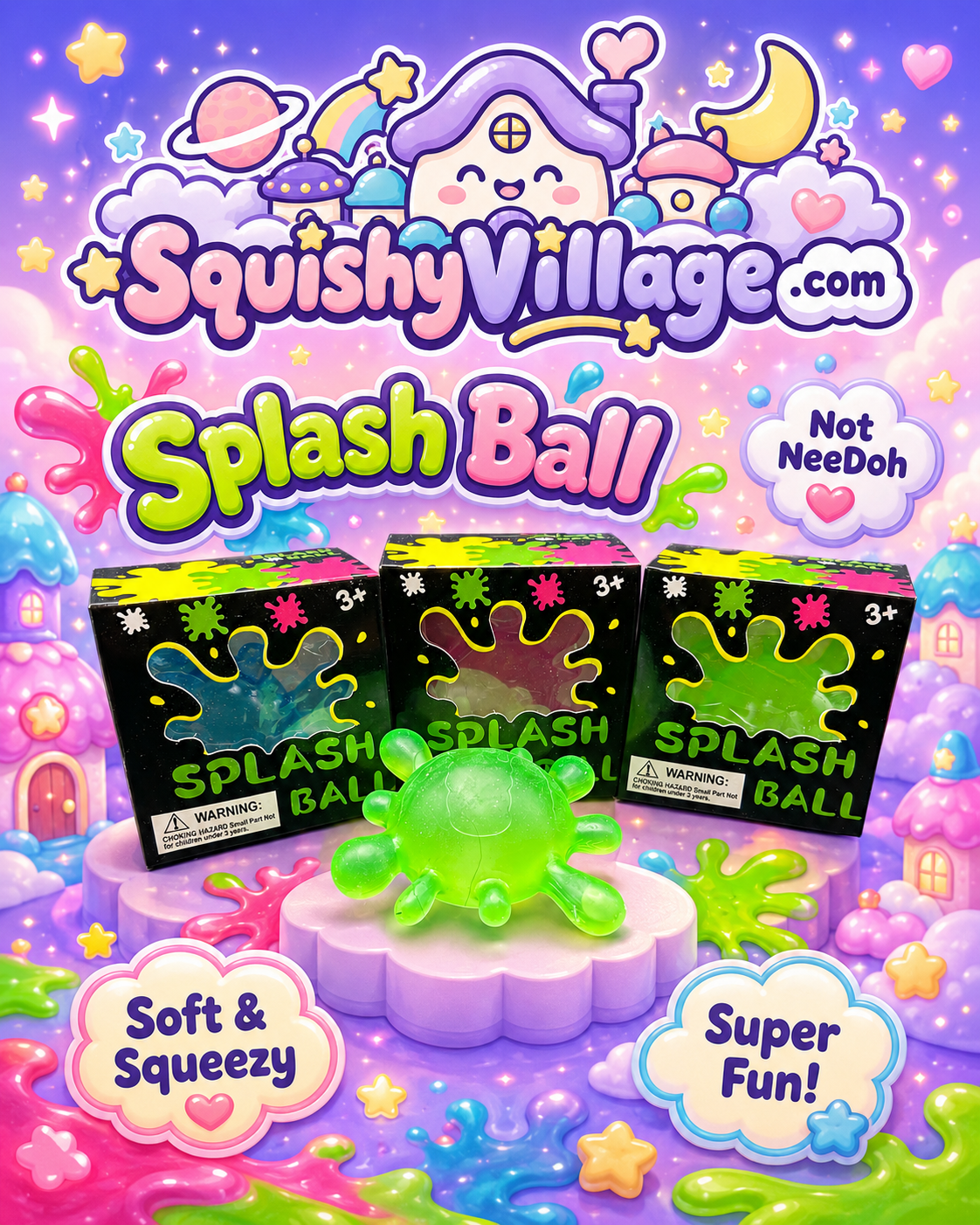 Splash Ball Random Color *Not NeeDoh*