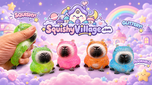 Capybara Glitter Squishy #1 One Random Color