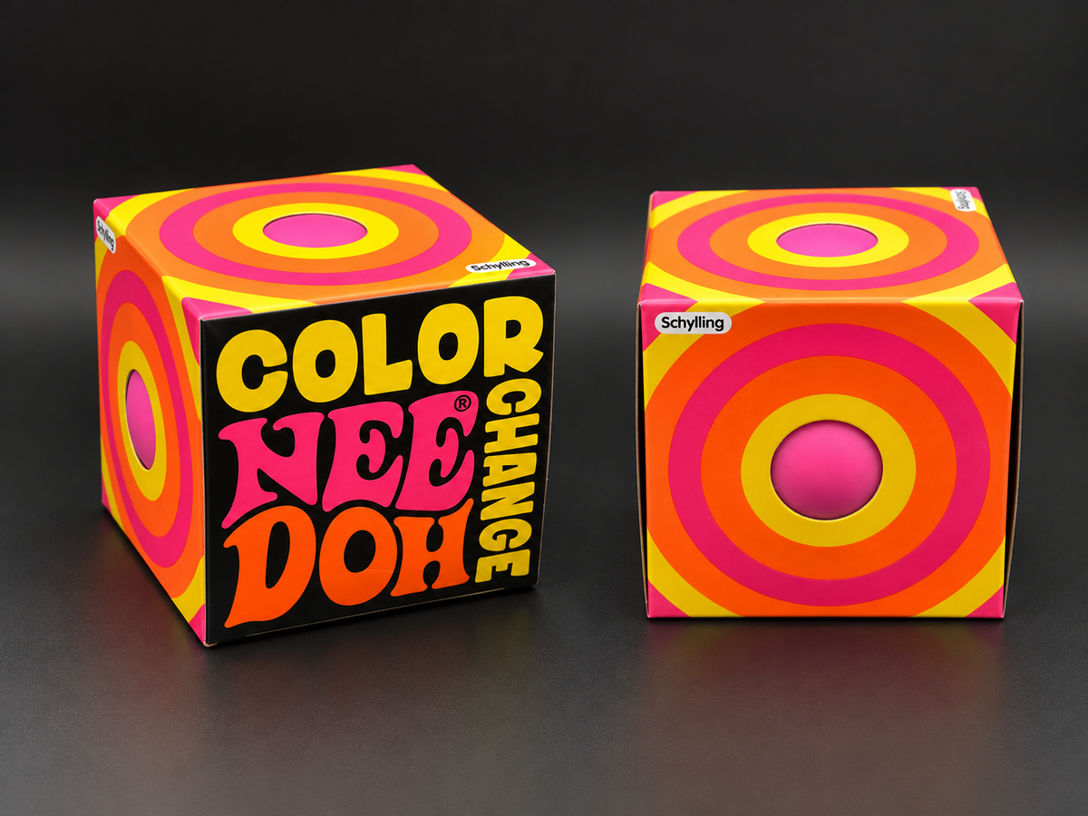 Pink Color Change NeeDoh – Groovy Color-Changing Sensory Squishy 1 each