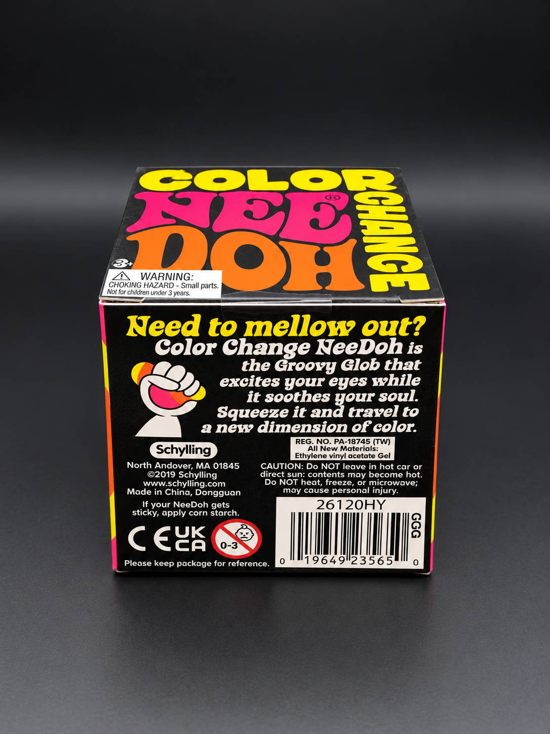 Yellow Color Change NeeDoh – Groovy Color-Changing Sensory Squishy 1 each