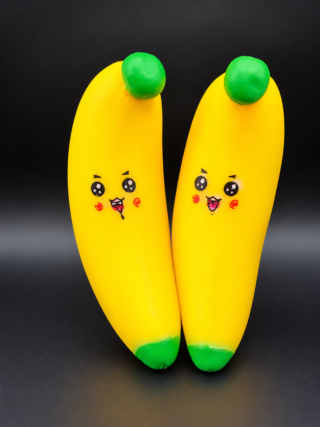 Cute Banana Squishy – Kawaii Yellow Fruit Fidget Toy - one item.
