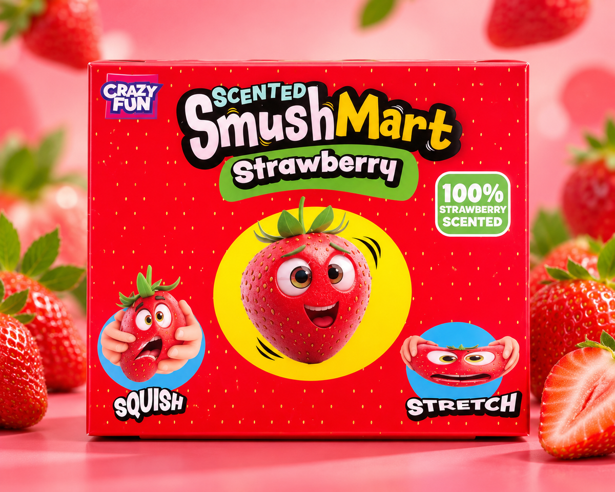 SmushMart Strawberry Scented Squishy – Squish, Stretch & Play