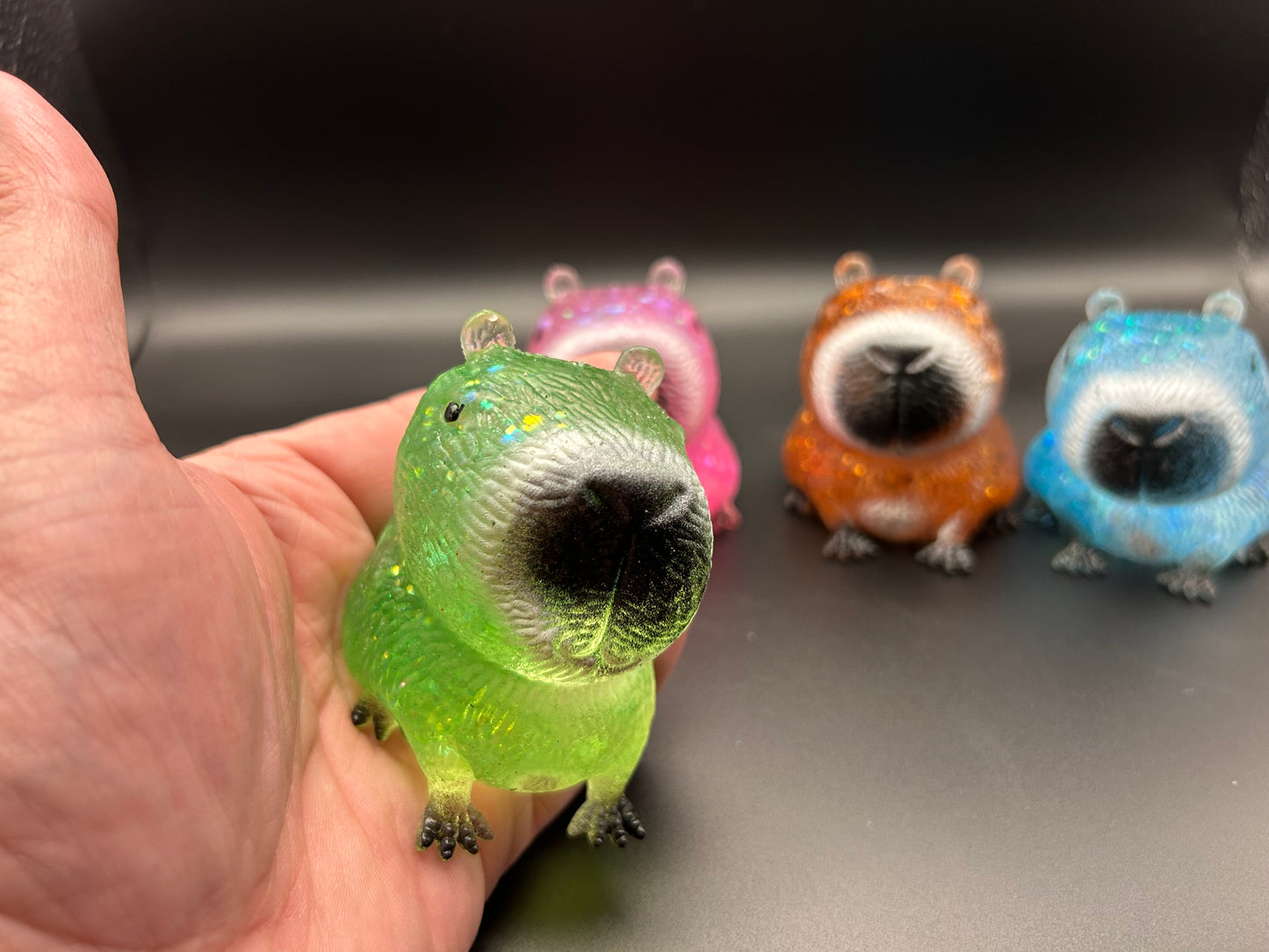 Capybara Glitter Squishy #1 One Random Color