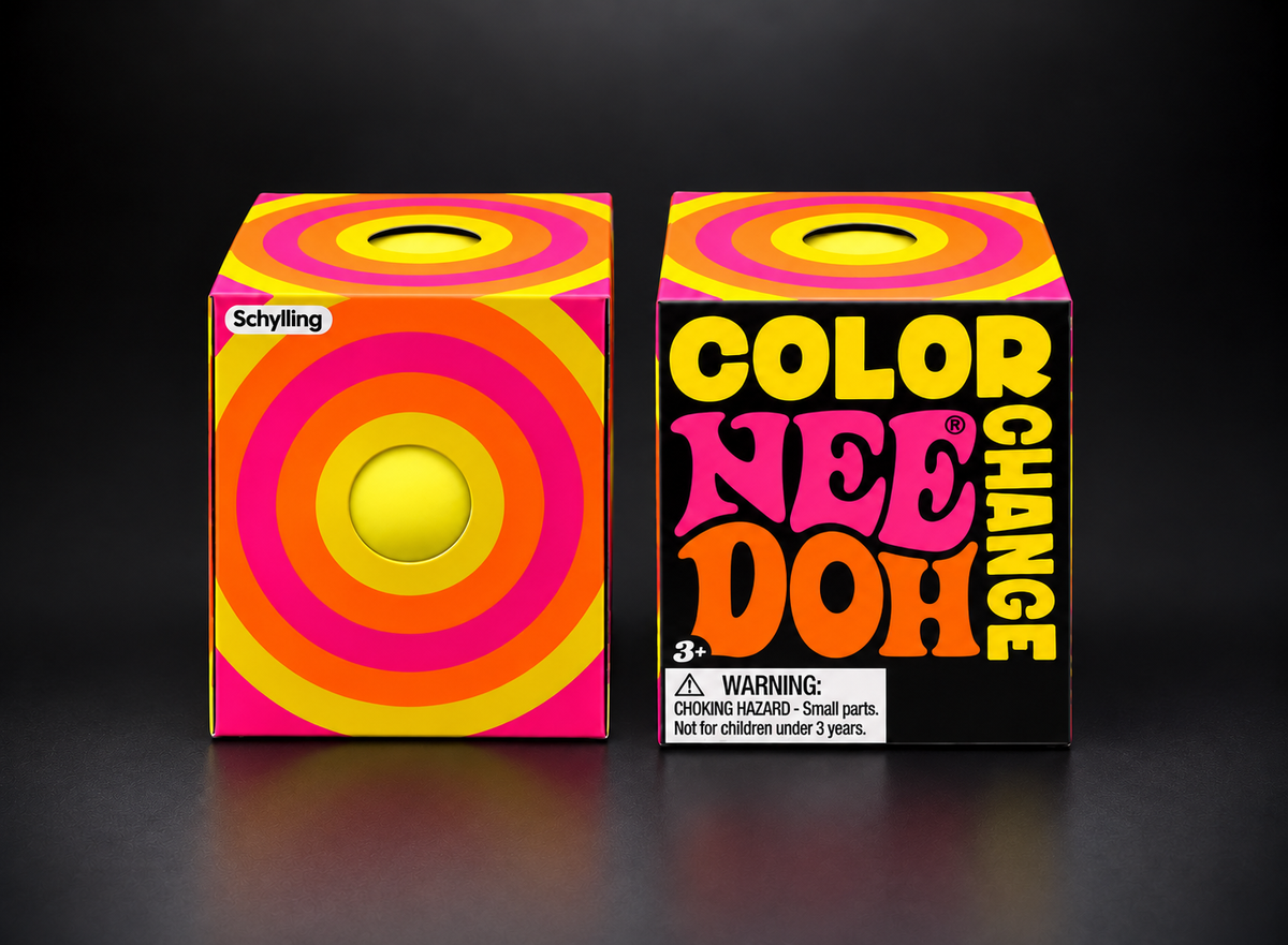 Yellow Color Change NeeDoh – Groovy Color-Changing Sensory Squishy 1 each