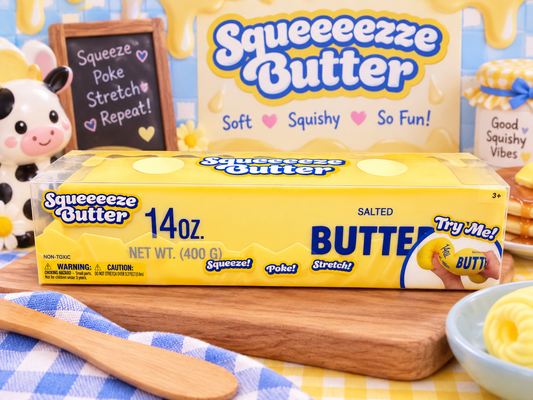 Squeeeeze Butter Squishy – 14 oz. Jumbo Stretchy Fidget
