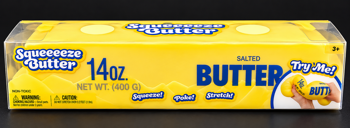 Squeeeeze Butter Squishy – 14 oz. Jumbo Stretchy Fidget